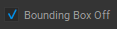 Bounding Box Off Checkbox