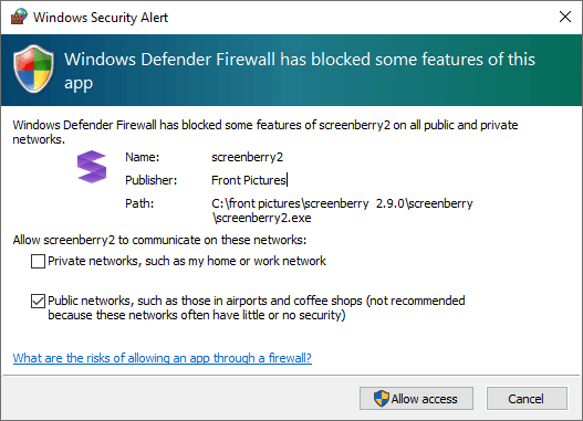 WIndows Alert