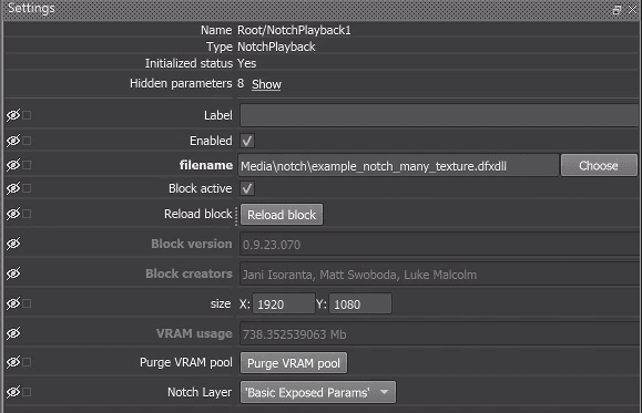 Notch Settings