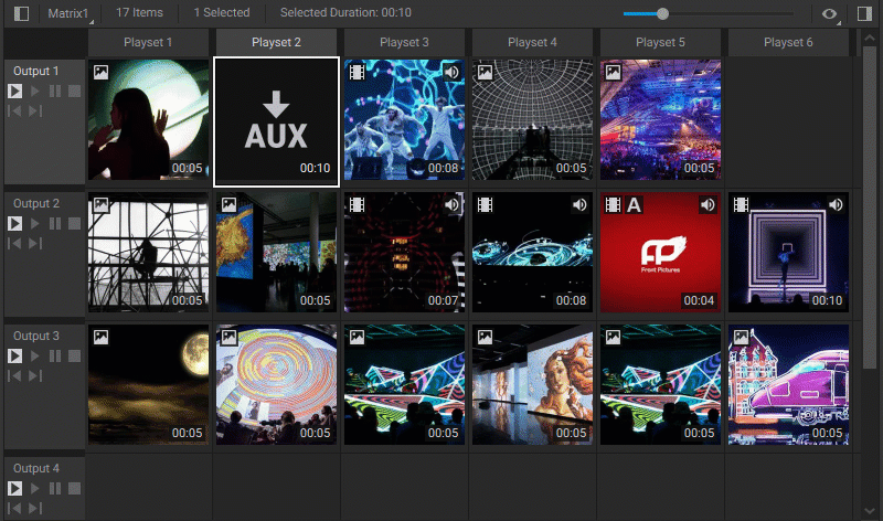 Adding AUX Items Matrix 2