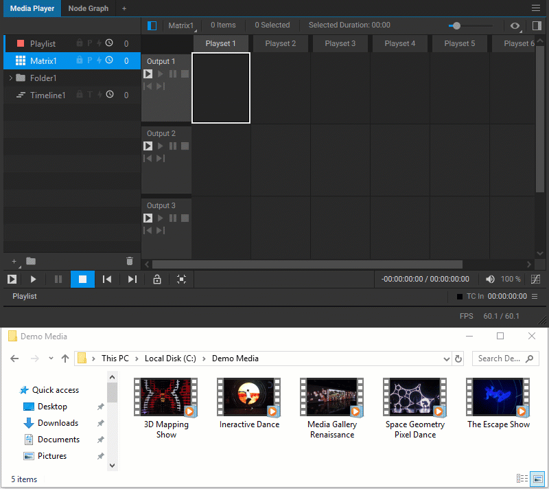 Adding Media Items Matrix 2