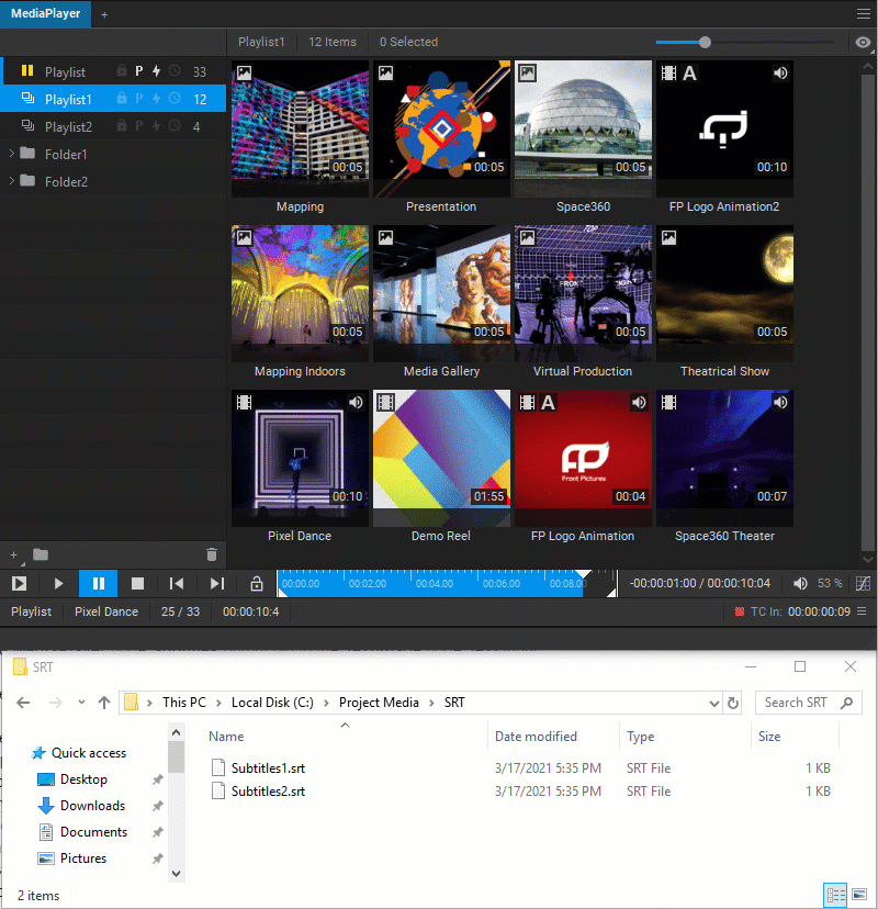 Adding And Displaying Media Item Subtitles