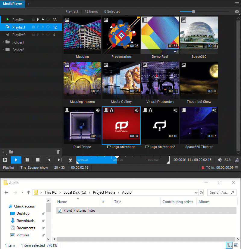 Adding And Switching The Audio Tracks Of A Media Item