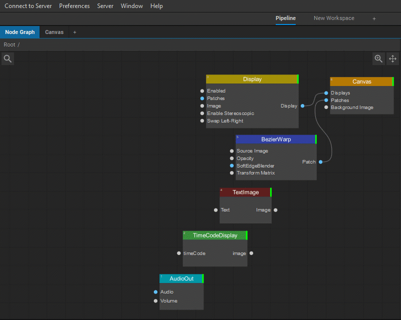 Media Playback Node Graph