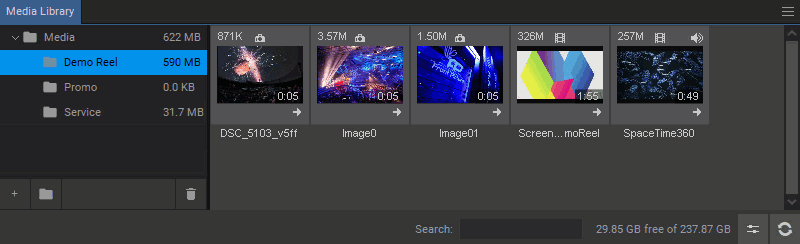 Arranging Media Library Folders