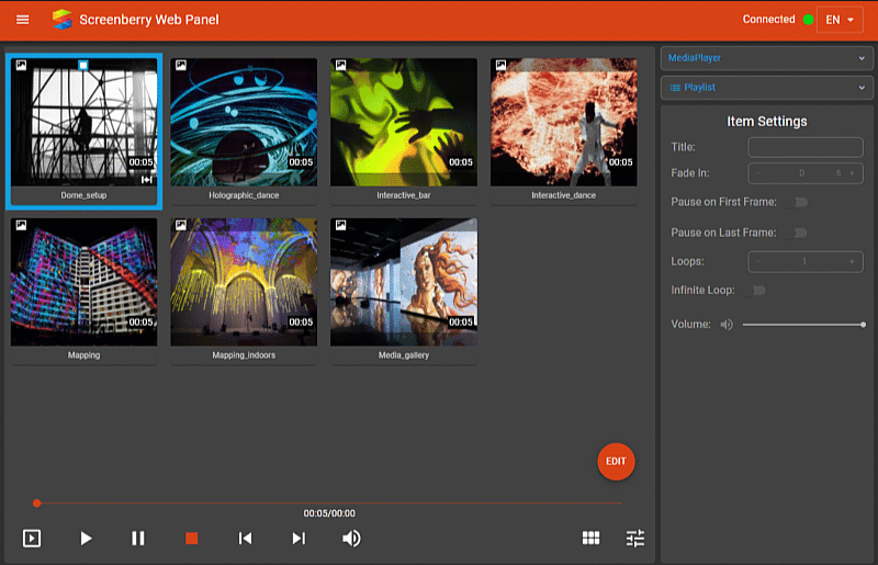 Media Items Playback