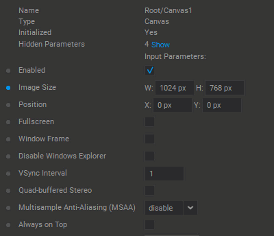 Hiding and Showing Individual Node Parameters